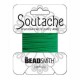 Beadsmith polyester soutache cord 3mm - Dragon green